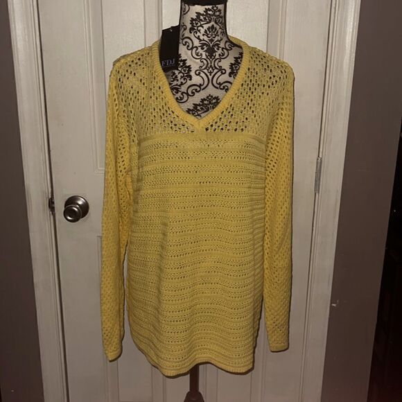 FDJ NWT crochet sweater - Picture 1 of 5